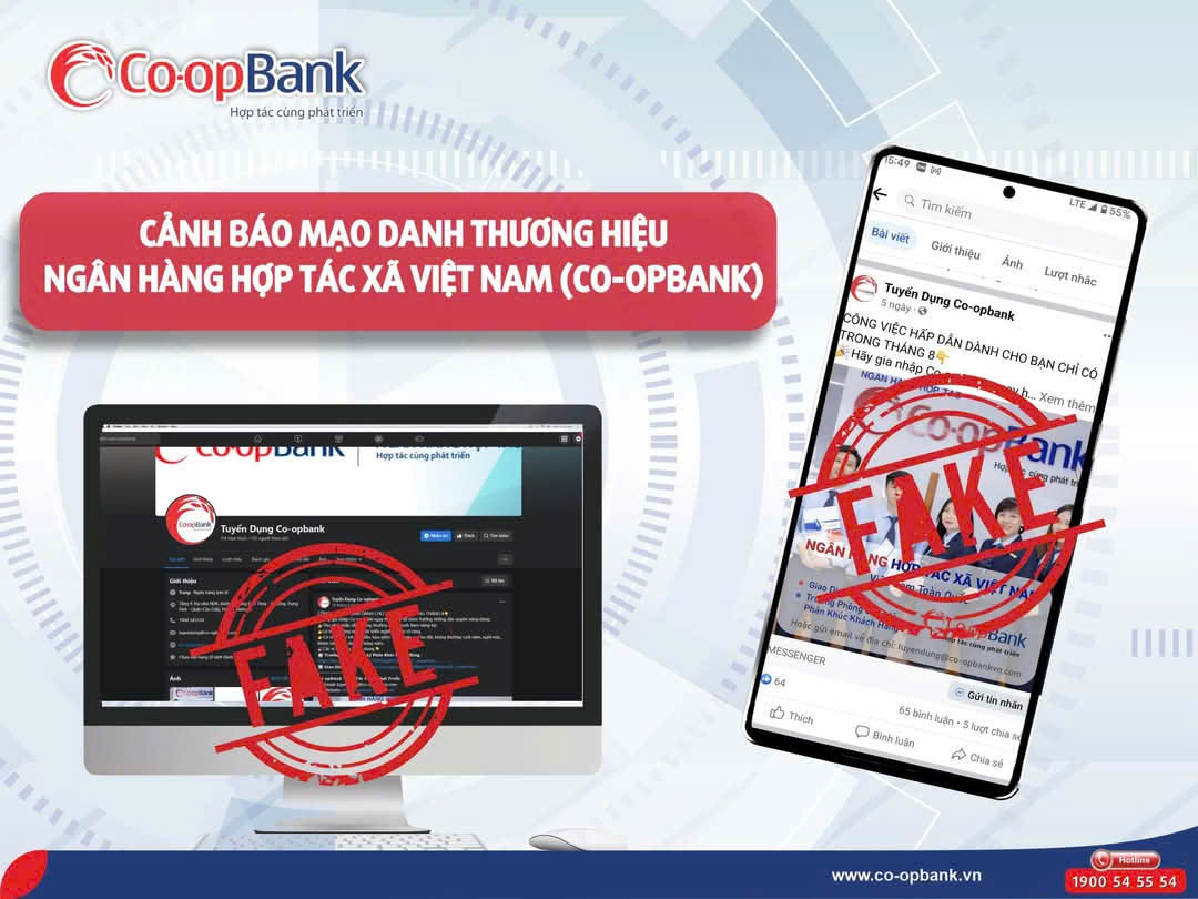 Cảnh báo các chiêu thức lừa đảo tuyển dụng nhân sự Co-opBank