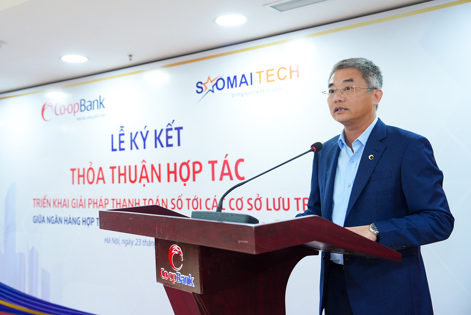 Hình ảnh: Co-opBank và Sao Mai Tech hợp tác triển khai giải pháp thanh toán số cho ngành lưu trú số 1