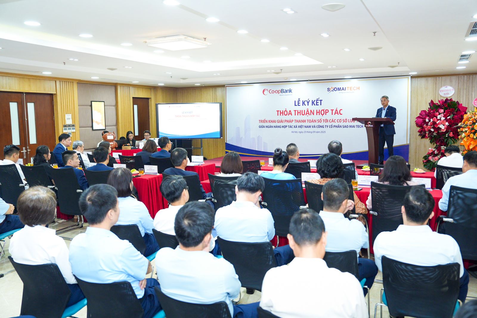 Hình ảnh: Co-opBank và Sao Mai Tech hợp tác triển khai giải pháp thanh toán số cho ngành lưu trú số 6