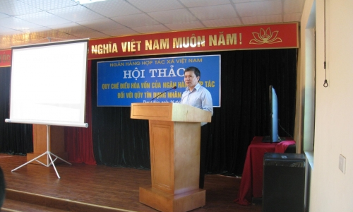 Hội thảo “Quy chế Điều hòa vốn” của Ngân hàng Hợp tác đối với QTDND