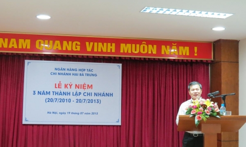 Ngân hàng Hợp tác Chi nhánh Hai Bà Trưng: Kỷ niệm 3 năm ngày thành lập