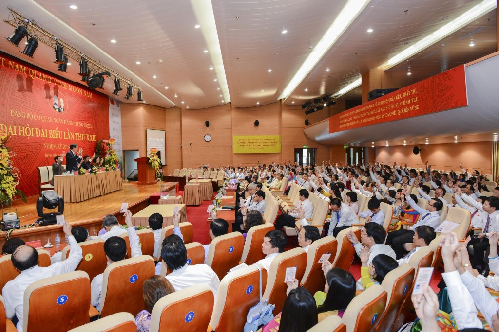Toàn cảnh Đại hội đại biểu Đảng bộ Cơ quan NHTW nhiệm kỳ 2015 - 2020