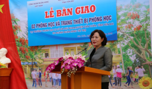 Khánh thành nhà lớp học Trường THCS xã Phù Nham, Yên Bái