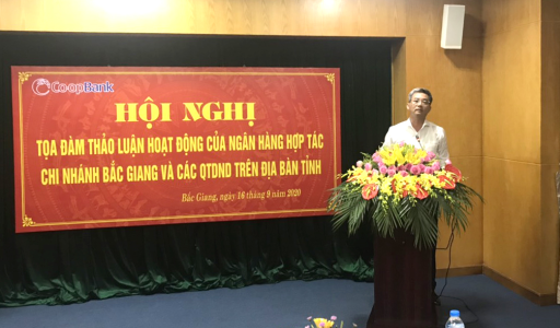 Toạ đàm thảo luận hoạt động của Ngân hàng Hợp tác xã Việt Nam chi nhánh Bắc giang và các QTDND trên địa bàn