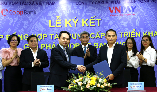 Hợp tác triển khai giải pháp Mobile Banking giữa Ngân hàng Hợp tác xã Việt Nam và VNPAY