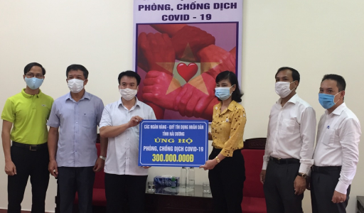 Ngân hàng Hợp tác xã Việt Nam chi nhánh Hải Dương chung tay đẩy lùi dịch bệnh Covid-19