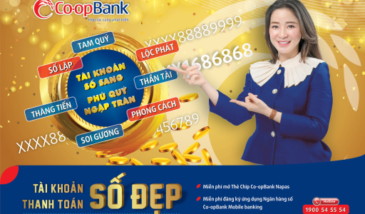 Tài khoản số đẹp Co-opBank – khẳng định phong cách, tài lộc ghé thăm