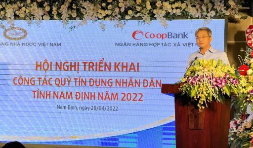 Co-opBank chi nhánh Nam Định tổ chức Hội nghị QTDND năm 2022 và đón nhận Cờ “Đơn vị dẫn đầu phong trào thi đua”