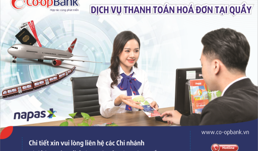 CO-OPBANK PHỐI HỢP VỚI NAPAS TRIỂN KHAI DỊCH VỤ THANH TOÁN VÉ TÀU VÀ VÉ MÁY BAY TRẢ SAU QUA E-BANKING
