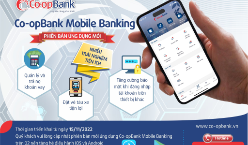 Co-opBank Mobile Banking:  Nhiều trải nghiệm tiện ích trên phiên bản ứng dụng mới