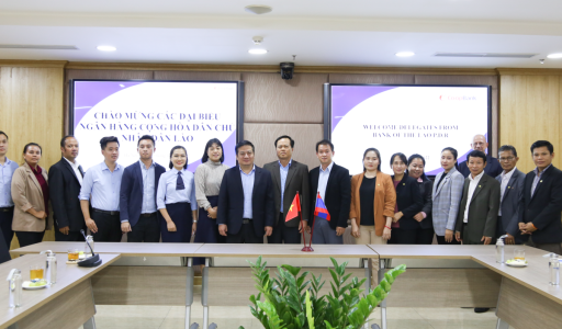 The delegation of the Central Bank of Lao PDR visited and worked at  Co-opBank