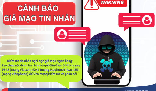 CẢNH BÁO LỪA ĐẢO MẠO DANH TIN NHẮN THƯƠNG HIỆU NGÂN HÀNG