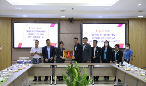 Co-opBank tiếp đoàn Đại biểu Liên đoàn hợp tác xã Tín dụng và Tiết kiệm Thái Lan
