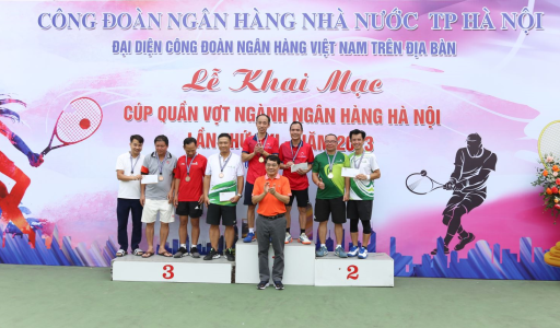Cúp Quần vợt ngành Ngân hàng Hà Nội lần thứ XXI thành công tốt đẹp
