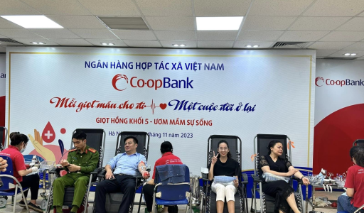 Co-opbank đồng hành cùng chương trình hiến máu tình nguyện “Giọt hồng khối 5 – Ươm mầm sự sống”
