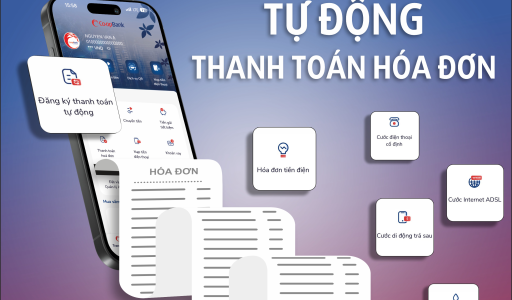 Co-opBank Mobile Banking bổ sung tính năng Đăng ký thanh toán tự động