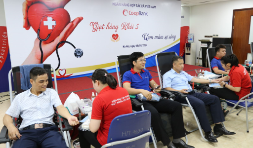Co-opBank đồng hành cùng chương trình hiến máu tình nguyện