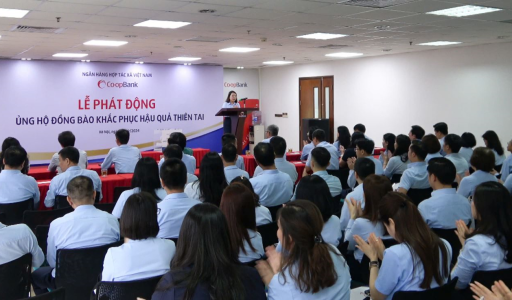 Co-opBank phát động ủng hộ đồng bào bị thiệt hại do bão số 3