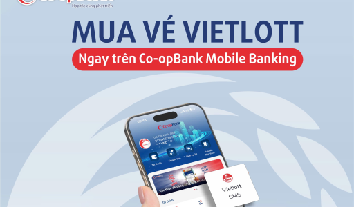 Vietlott SMS đã có mặt trên ứng dụng Co-opBank Mobile Banking
