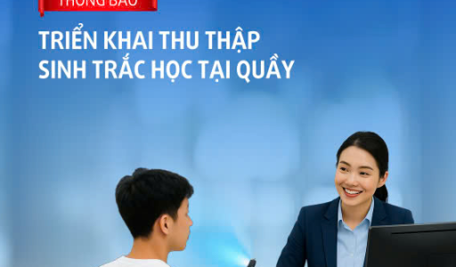 Co-opBank hỗ trợ khách hàng thu thập sinh trắc học ngay tại quầy giao dịch