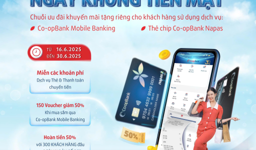 Co-opBank triển khai chuỗi khuyến mại đặc biệt nhân sự kiện Ngày Không Tiền mặt năm 2025