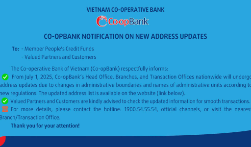 Co-opBank Notification on Address Updates