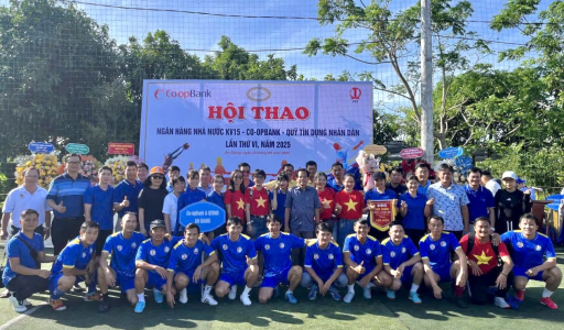 Hội thao NHNN khu vực 15 – Co-opBank – QTDND năm 2025: Sân chơi gắn kết, lan tỏa tinh thần tập thể