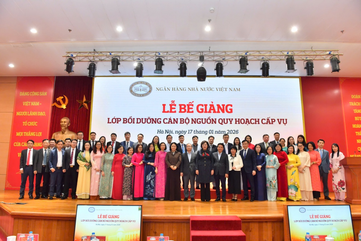 Bế giảng Lớp Bồi dưỡng cán bộ nguồn quy hoạch cấp Vụ