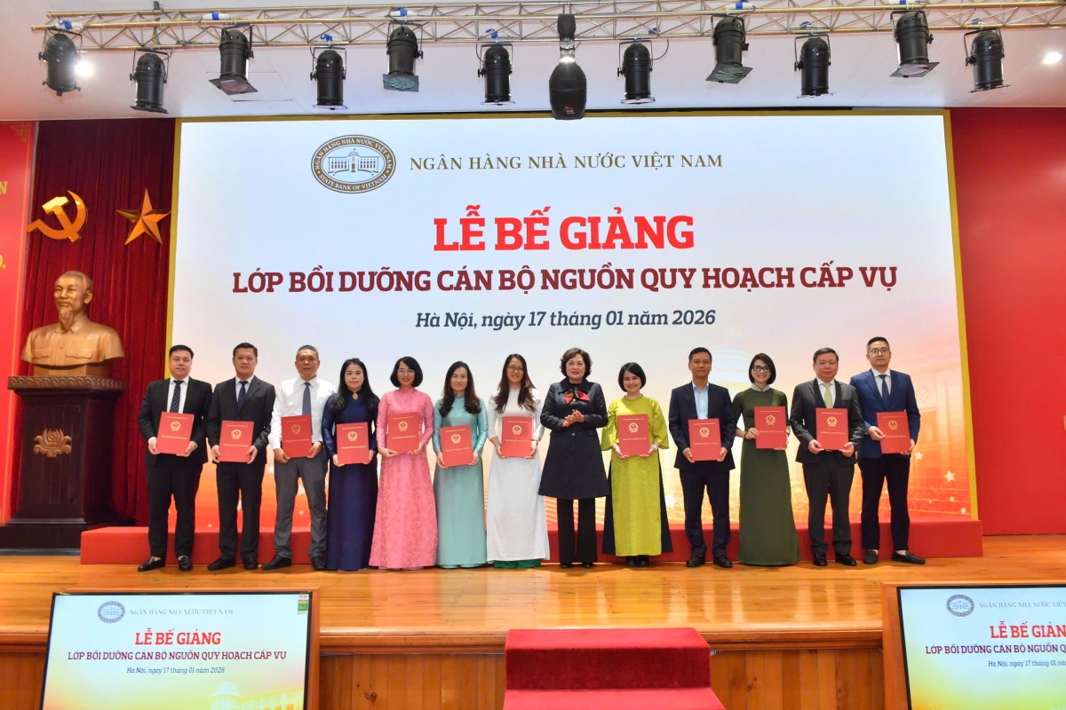 Bế giảng Lớp Bồi dưỡng cán bộ nguồn quy hoạch cấp Vụ