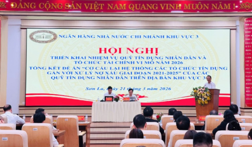 Hội nghị triển khai nhiệm vụ QTDND và tổ chức tài chính vi mô trên địa bàn NHNN Chi nhánh Khu vực 3