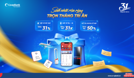 Co-opBank triển khai chuỗi chương trình khuyến mại chào mừng 31 năm thành lập