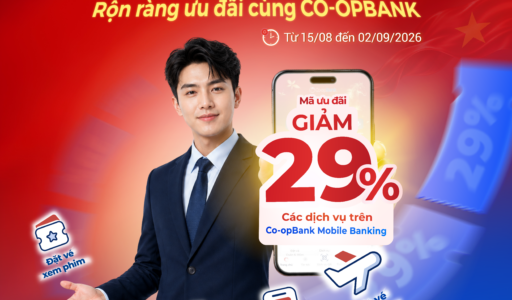 Co-opBank triển khai chương trình ưu đãi “Tự hào Việt Nam – Rộn ràng ưu đãi” mừng ngày Quốc khánh 02/09